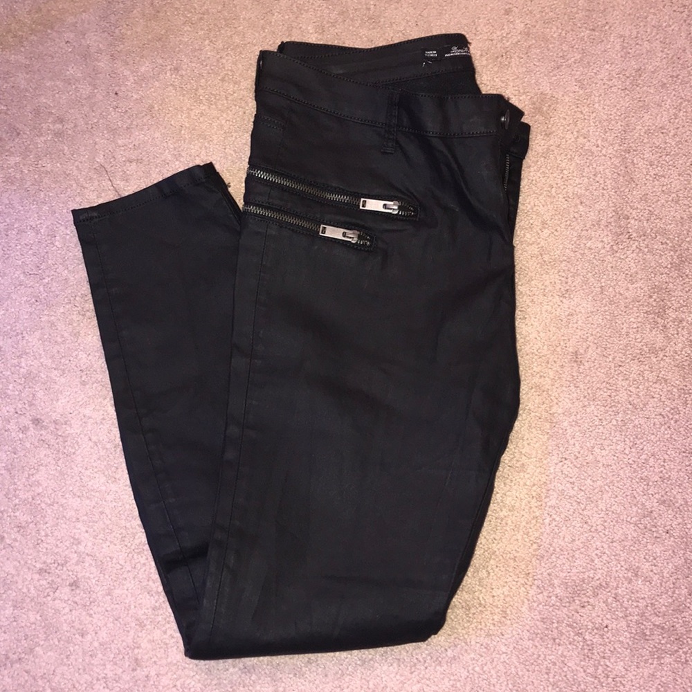 Moto-esque Slim Fit Pants/Jeans